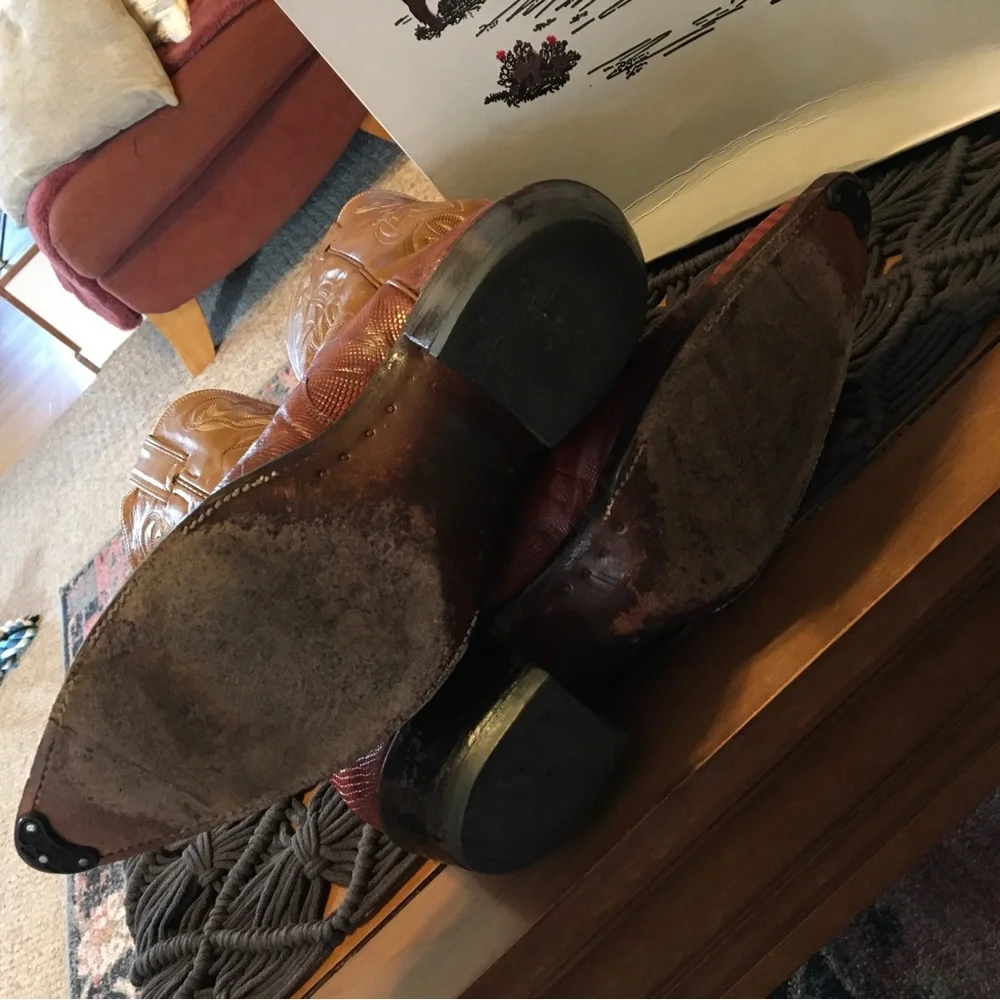 Men’s Vintage Justin Boots. - Picture 3 of 5